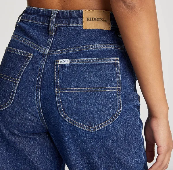 Lee Riders Hi Wide Leg | Indigo Wave Petite Fit