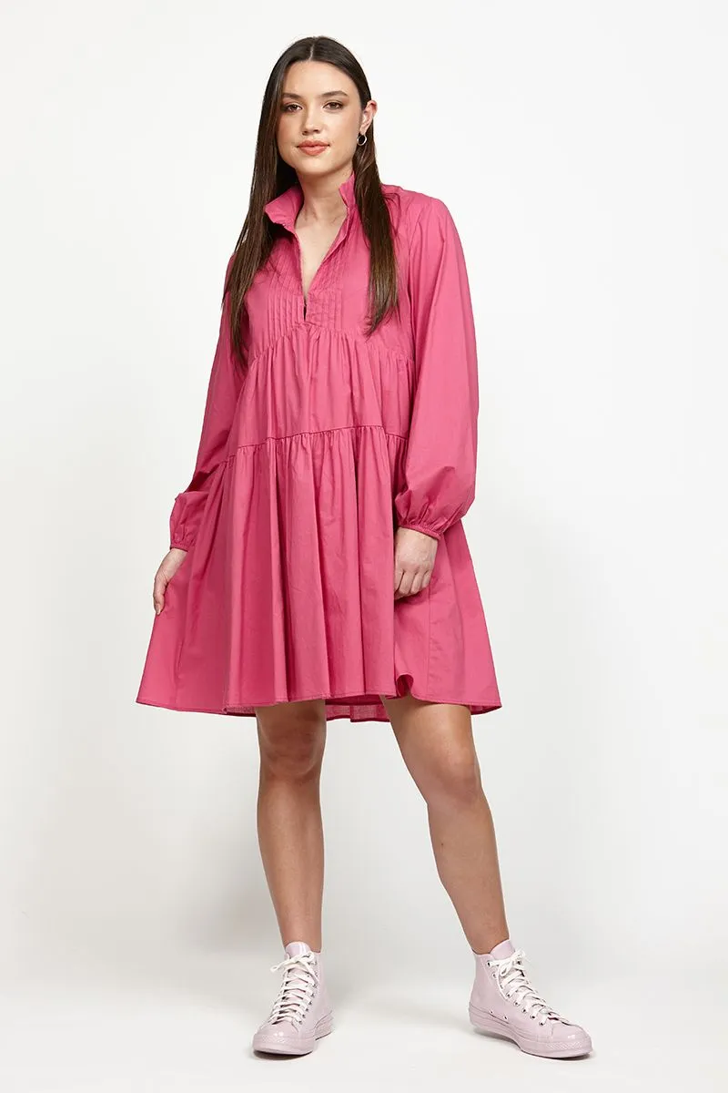 LEO   BE DUSK DRESS  RASPBERRY