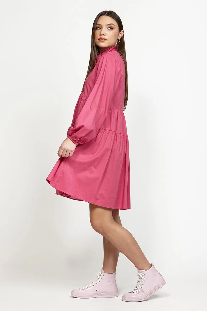 LEO   BE DUSK DRESS  RASPBERRY
