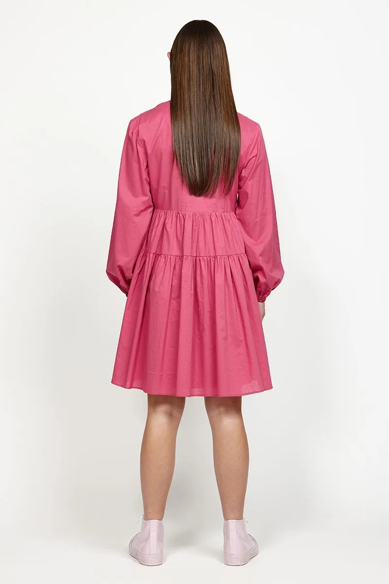LEO   BE DUSK DRESS  RASPBERRY