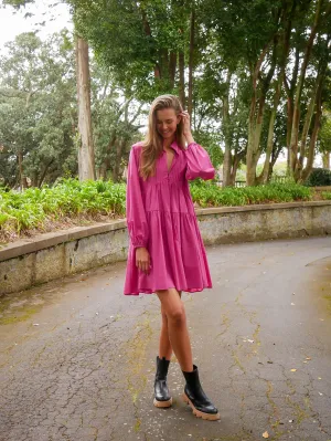 LEO   BE DUSK DRESS  RASPBERRY