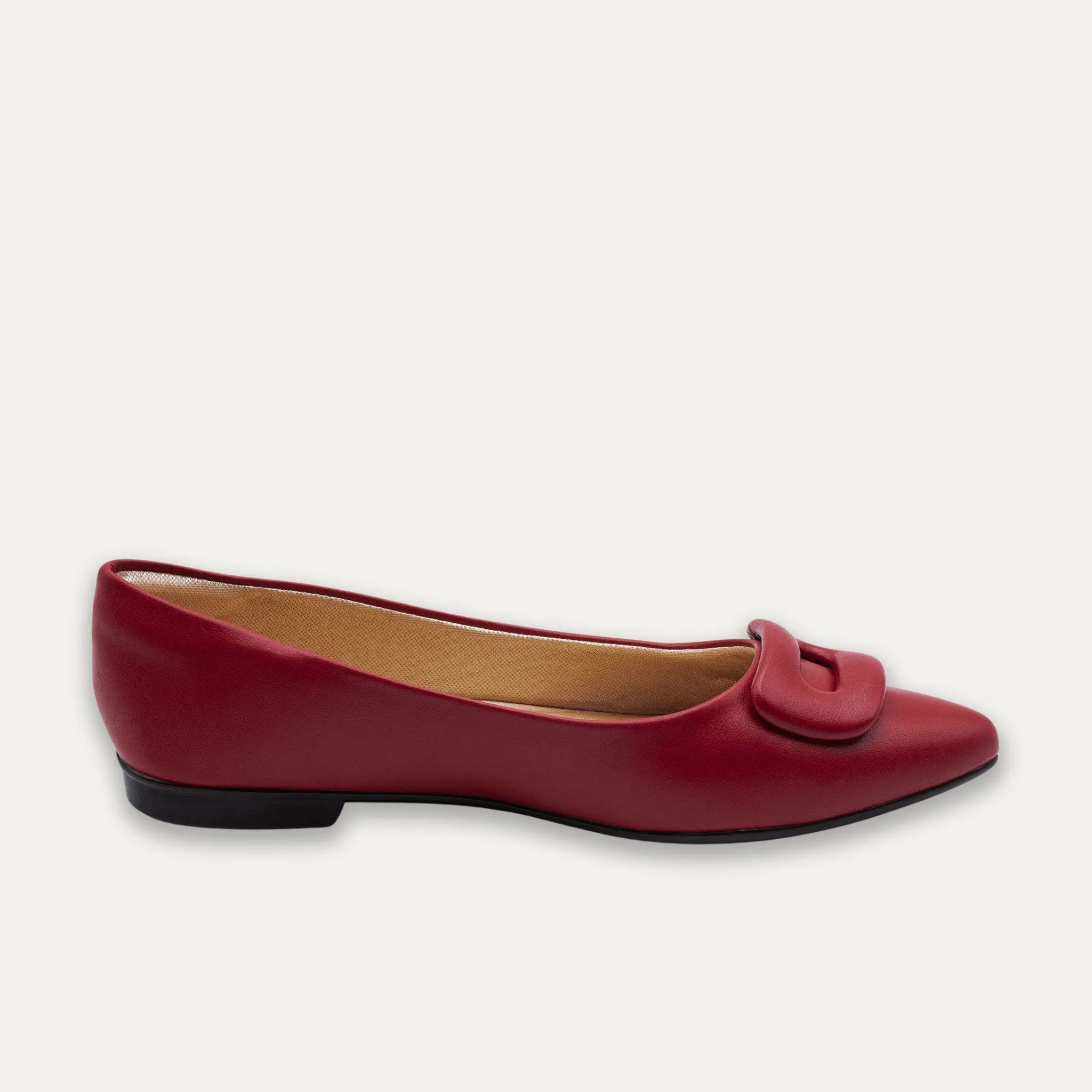 Lia Red Pointed Toe Flats
