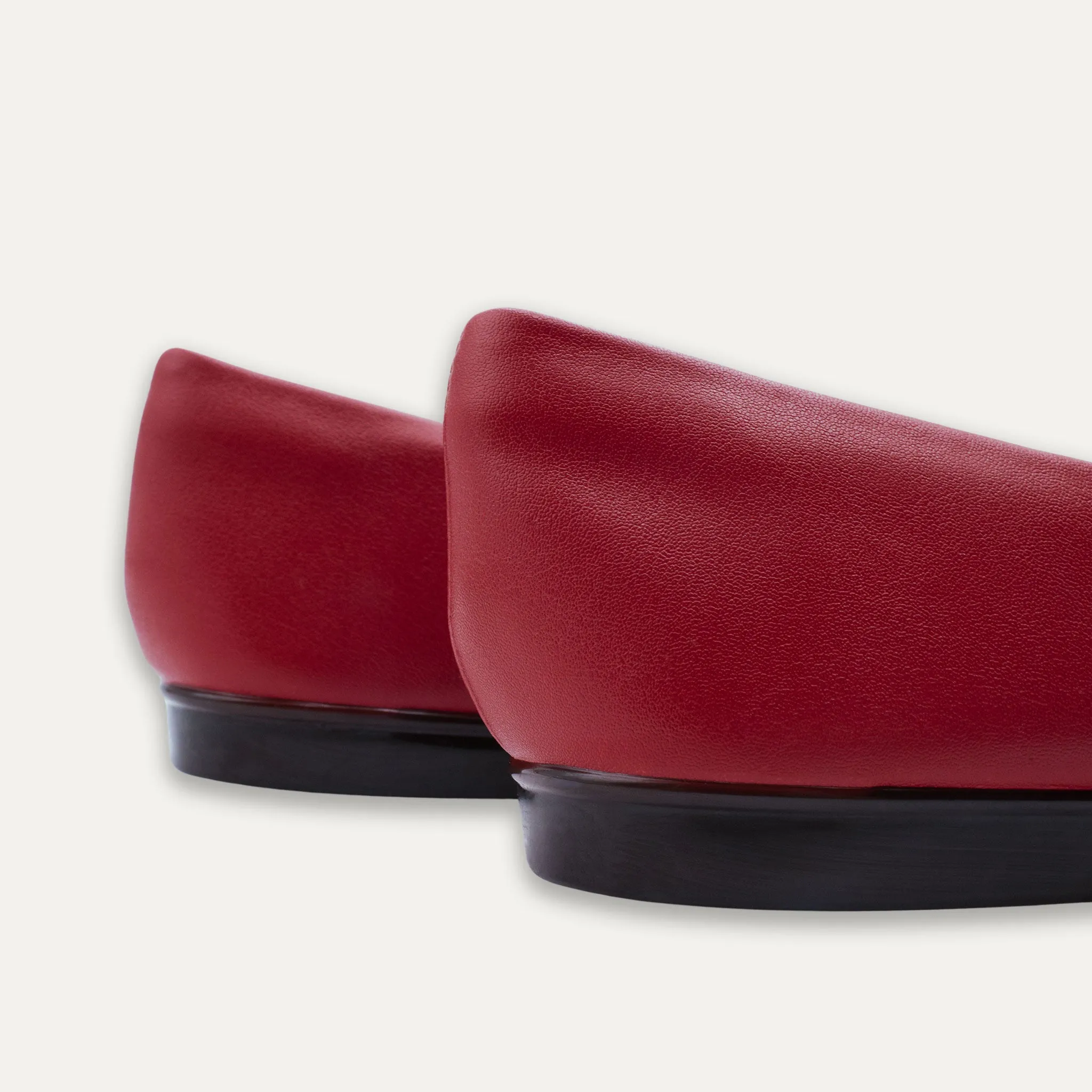 Lia Red Pointed Toe Flats