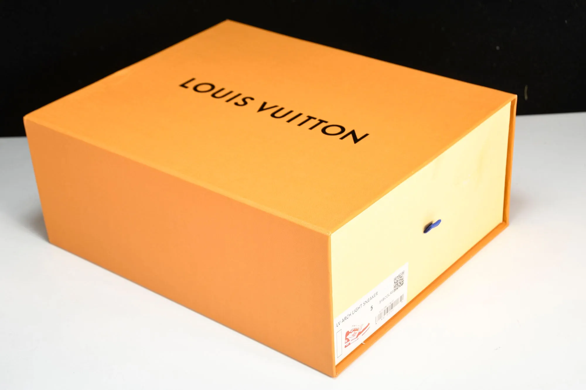Louis Vuittоп Trainer Low Velcro Strap 'Monogram Denim Orange'
