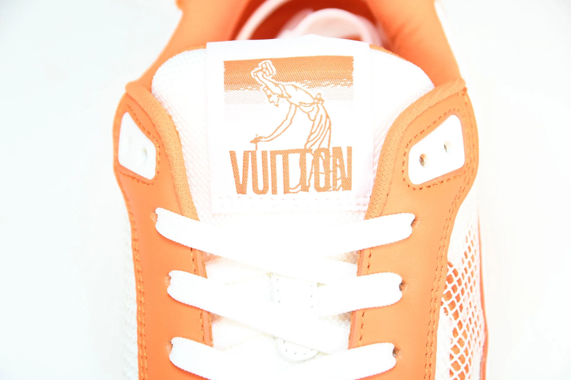 Louis Vuittоп Trainer Low Velcro Strap 'Monogram Denim Orange'