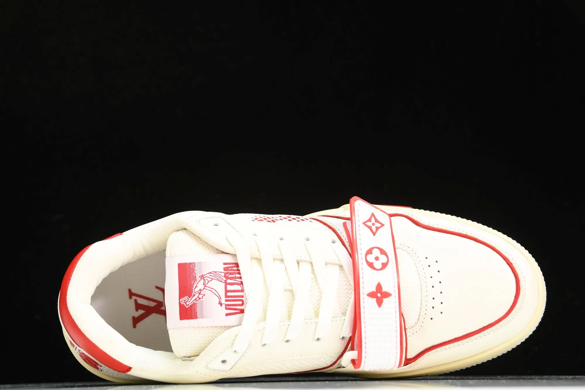 Louis Vuittоп Trainer Low Velcro Strap 'Red Mesh'