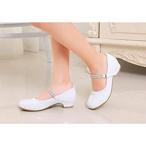 Low Heel Mary Jane Shoes: Stelle Girls' Party Dress Shoes