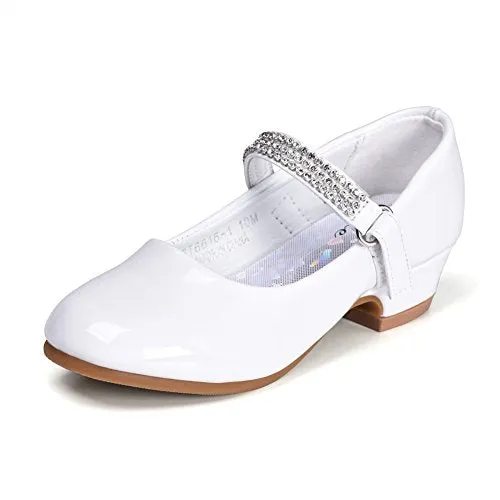 Low Heel Mary Jane Shoes: Stelle Girls' Party Dress Shoes