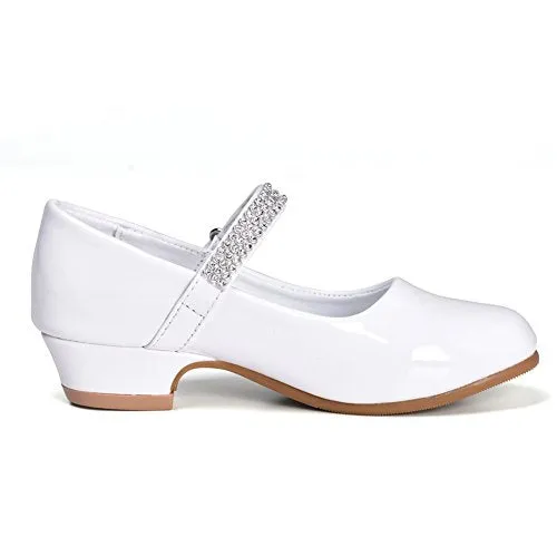 Low Heel Mary Jane Shoes: Stelle Girls' Party Dress Shoes