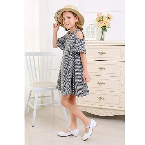 Low Heel Mary Jane Shoes: Stelle Girls' Party Dress Shoes