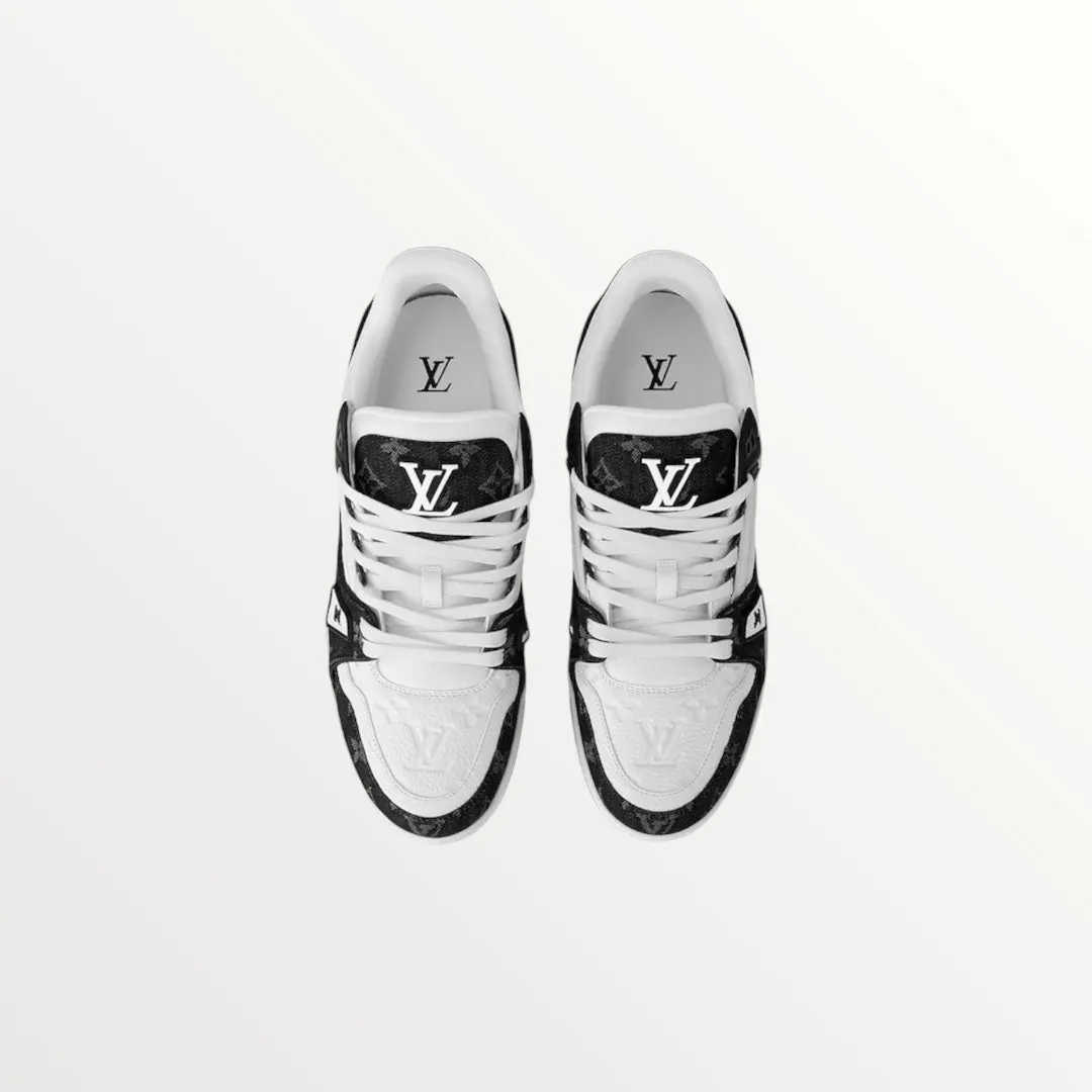lv trainer sneaker black