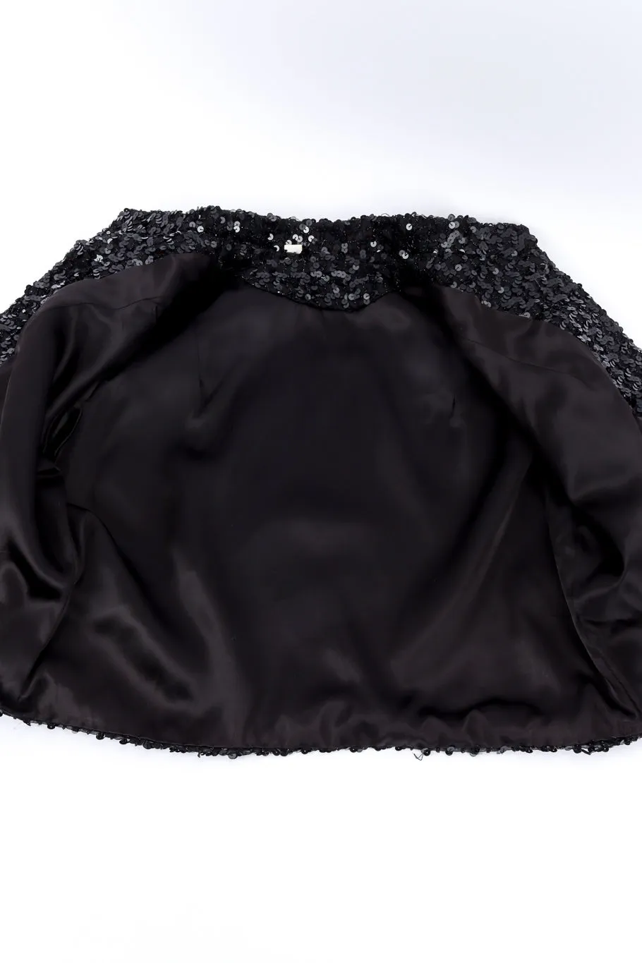 Marabou Cuff Sequin Jacket