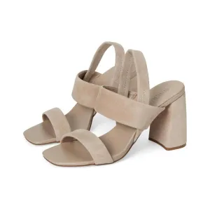 Marbell Sand Suede Heeled Sandals