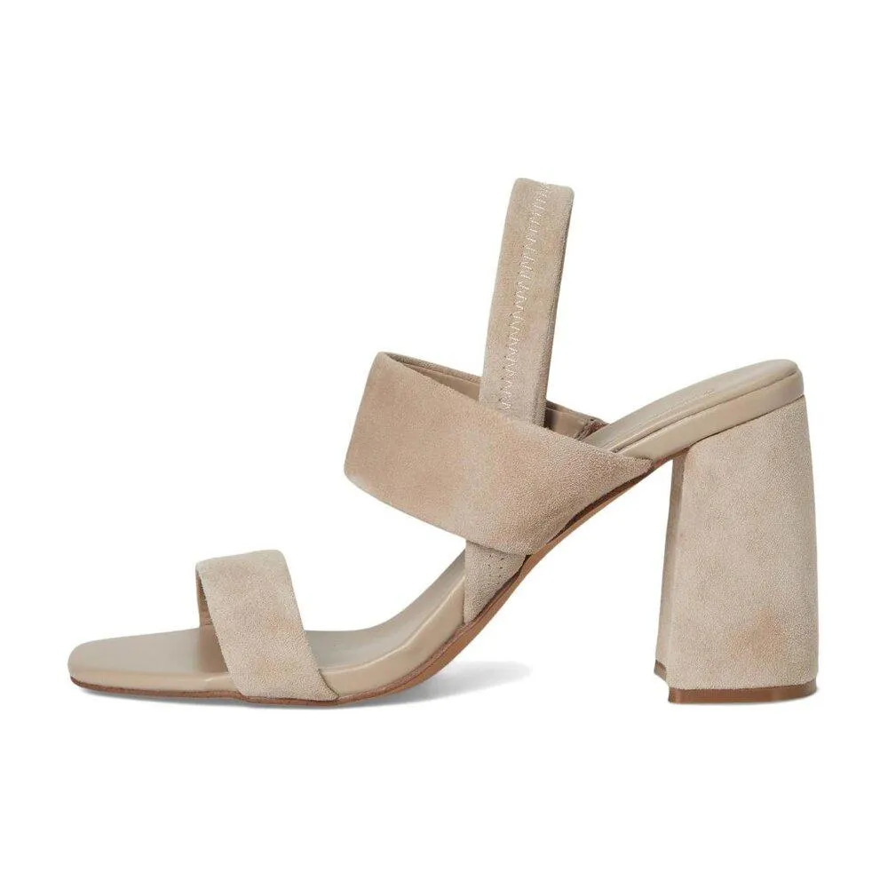 Marbell Sand Suede Heeled Sandals