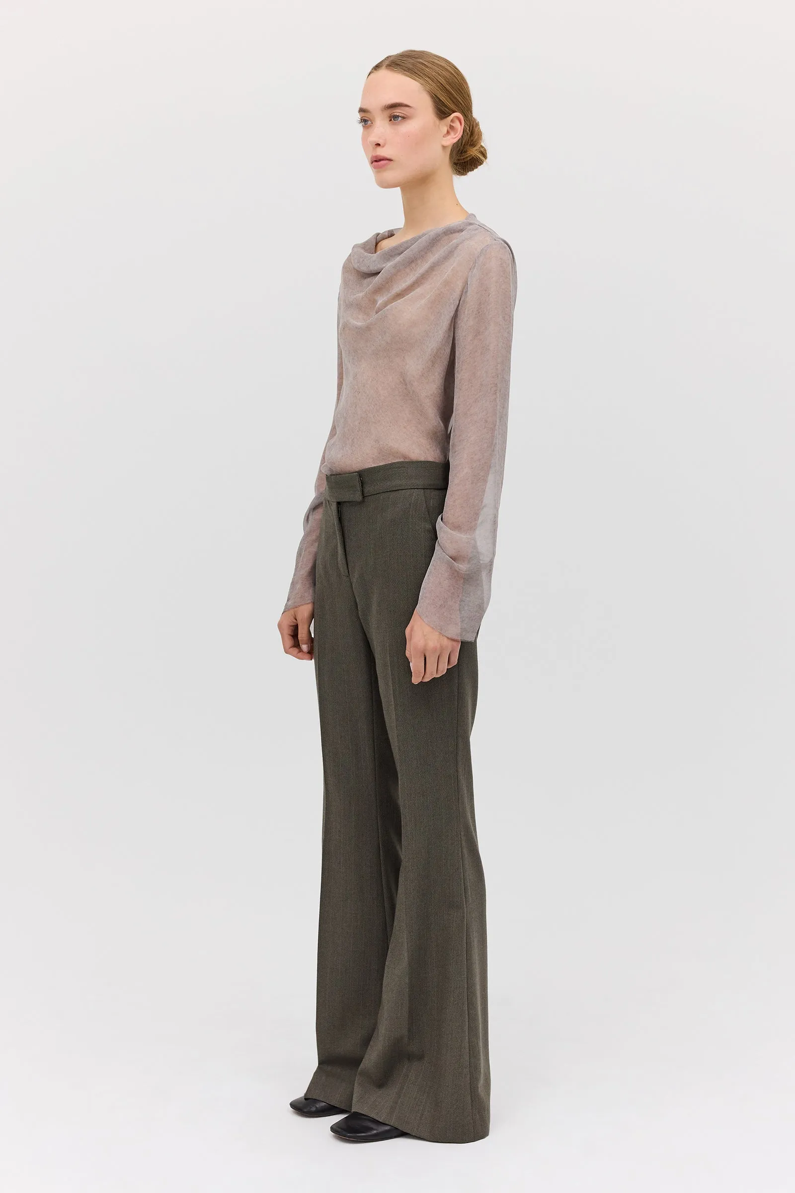 MARLE GEORGETTE CEZANNE LONG SLEEVE TOP