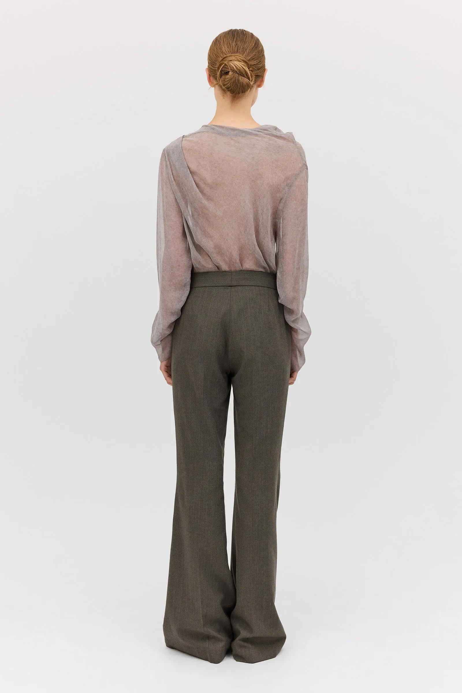 MARLE GEORGETTE CEZANNE LONG SLEEVE TOP