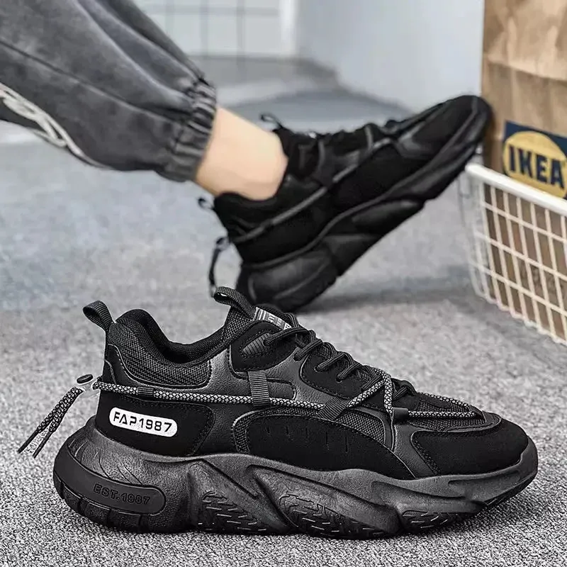 Men Casual Sneakers Lightweight Mesh Flats Running Shoes Comfortable Breathable Cushioned Wear-resistant Soft for Outdoor Sport