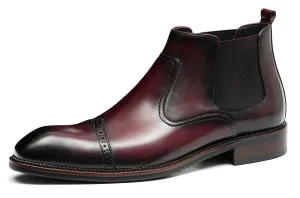 Men's Dress Formal Chelsea Brogues Boots