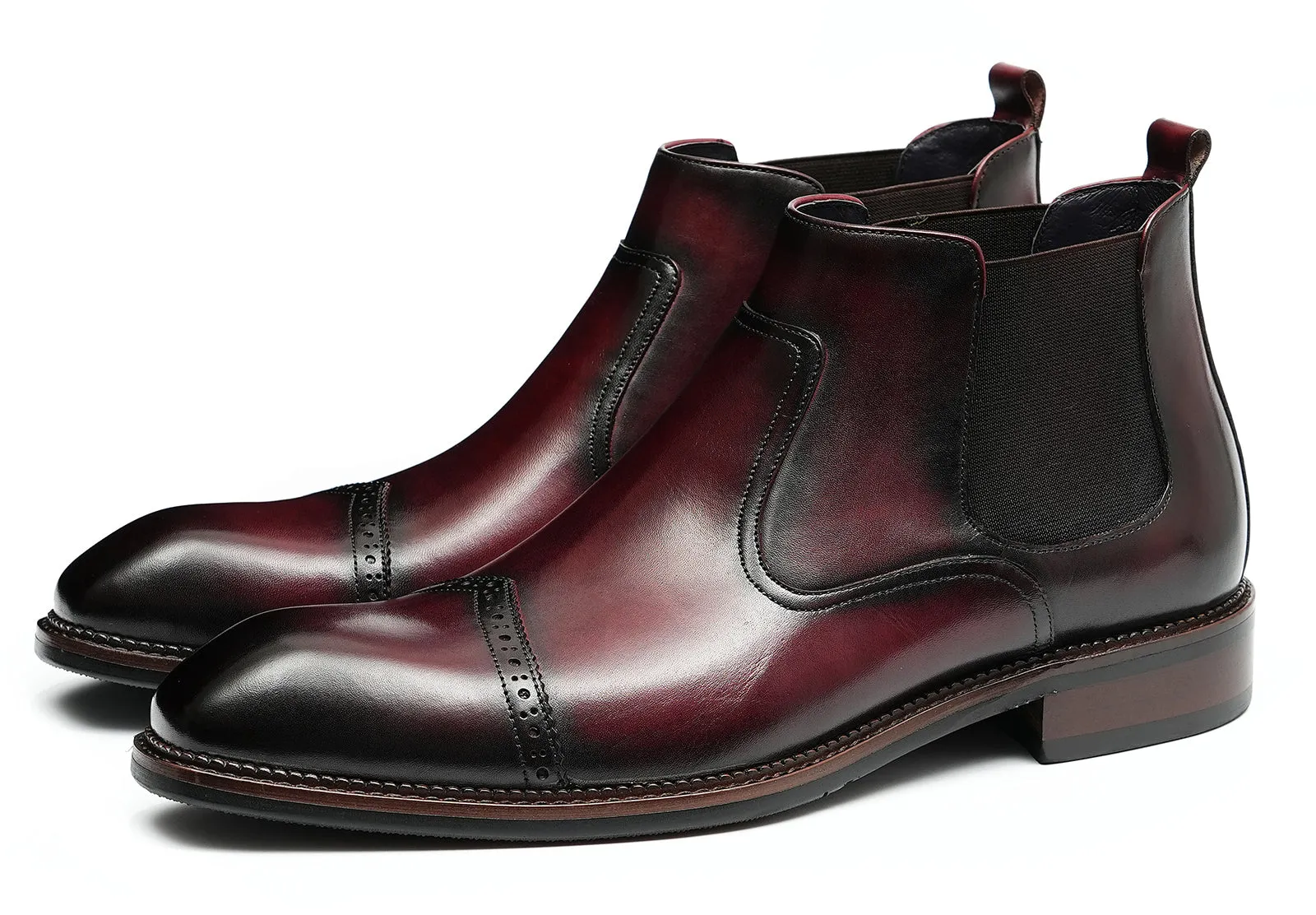 Men's Dress Formal Chelsea Brogues Boots