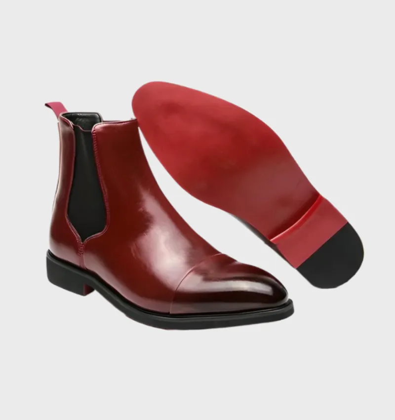 Men's Elegant Black Pointed Toe Ankle Boots | For Everyday Wear