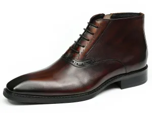Men's Handmade Formal Brogues Oxfords Boots