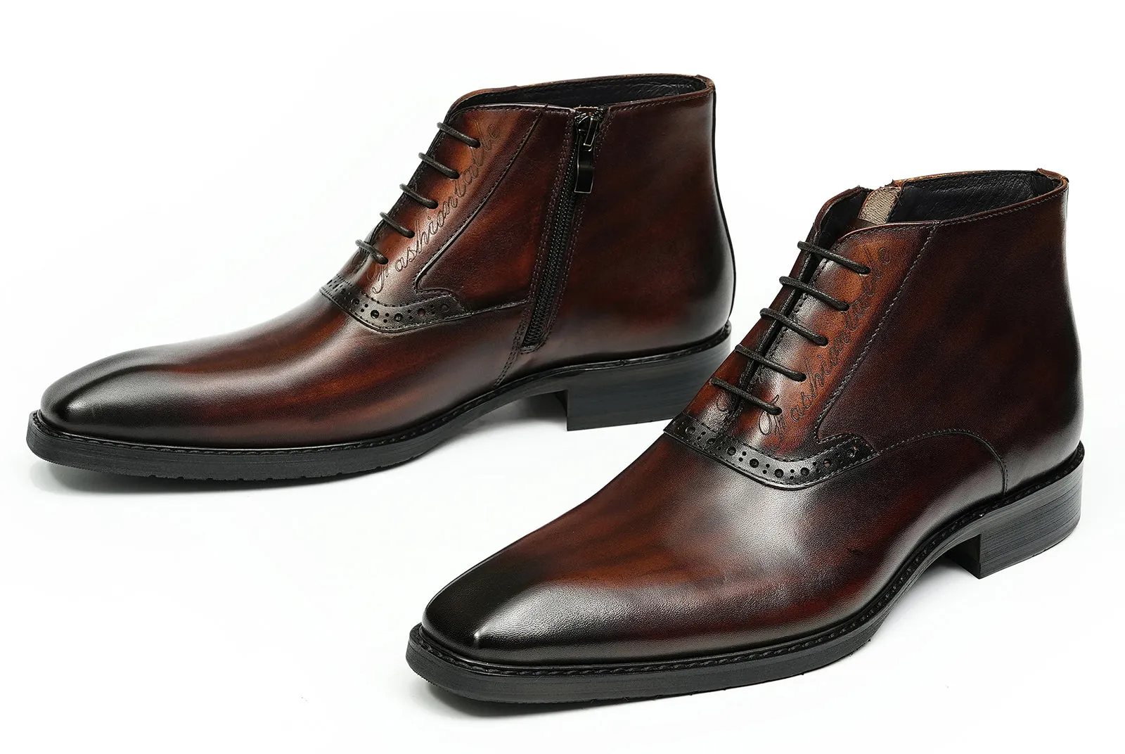 Men's Handmade Formal Brogues Oxfords Boots