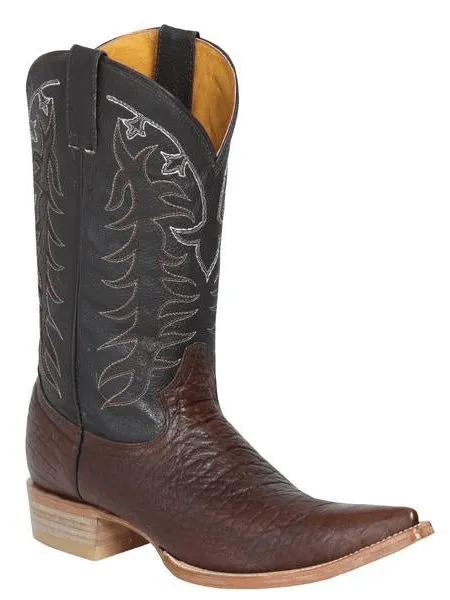 Men's Imit. Bull Neck Western Boots 'El Señor de los Cielos' 41465