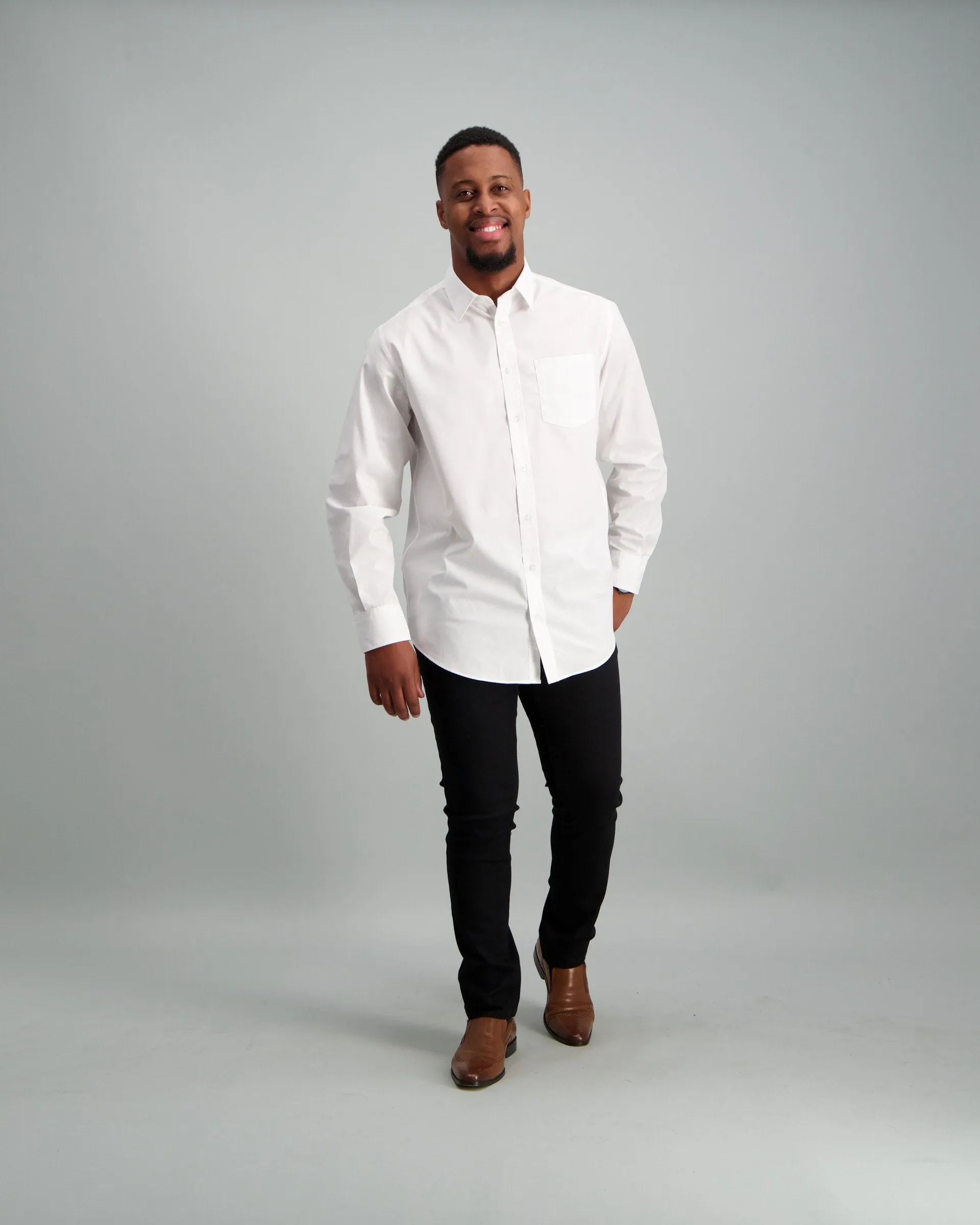 Men's Regular Fit Shirt White