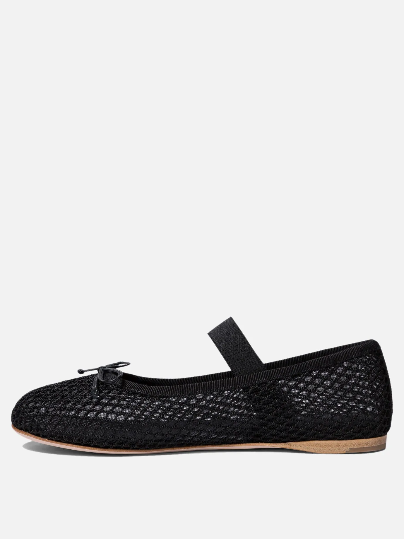 Mesh fabric ballet flats