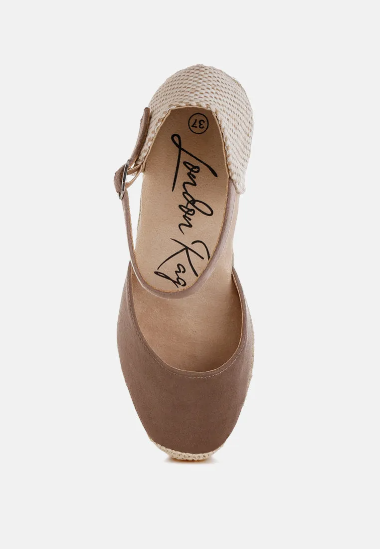 Microfiber Espadrilles Sandals By RUW