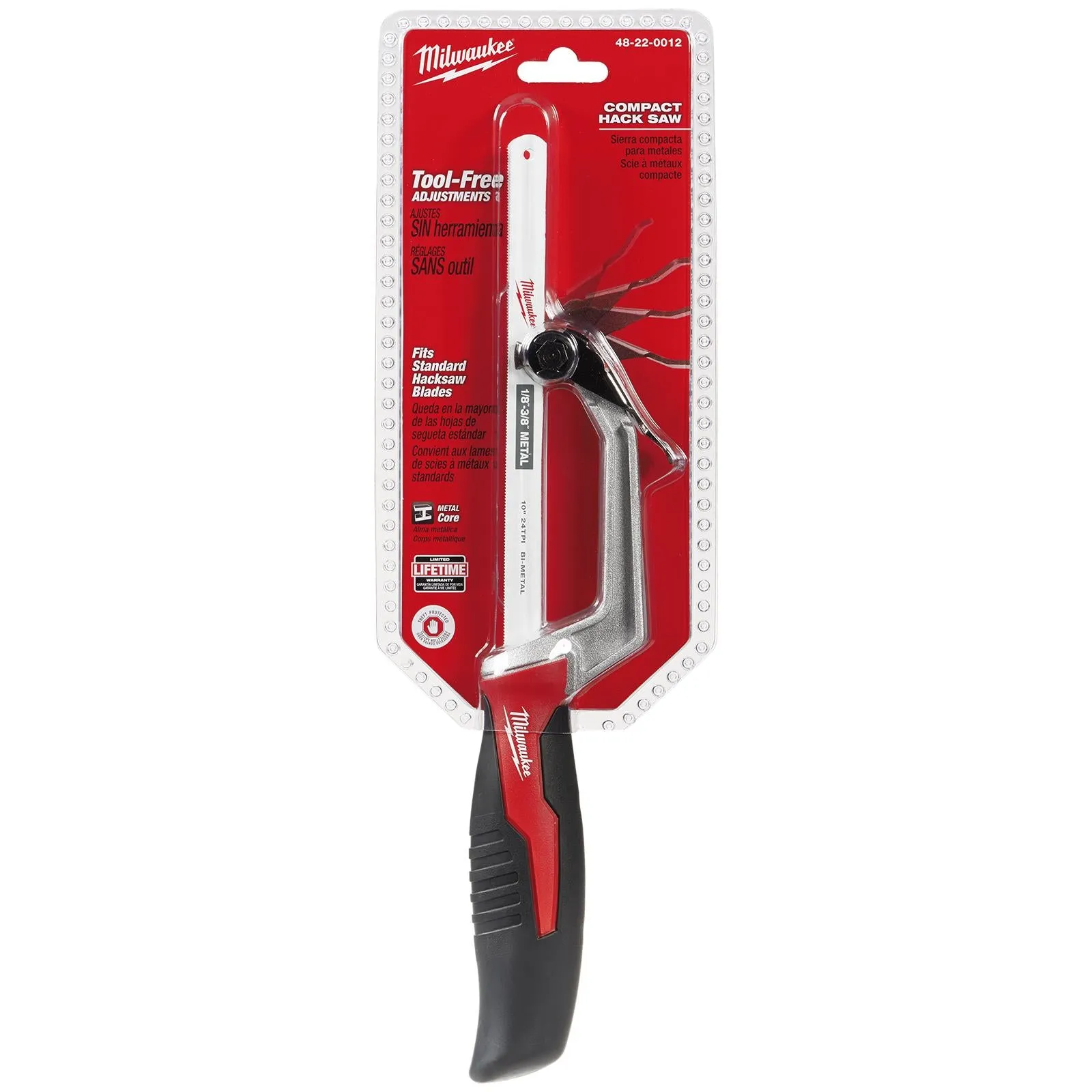 Milwaukee Compact Hacksaw 250mm 24 TPI