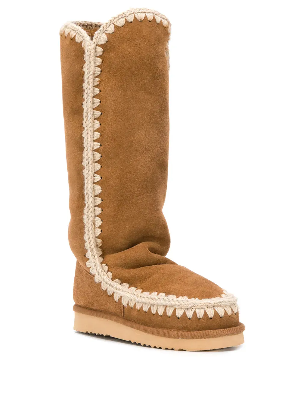 Mou woven detail boots