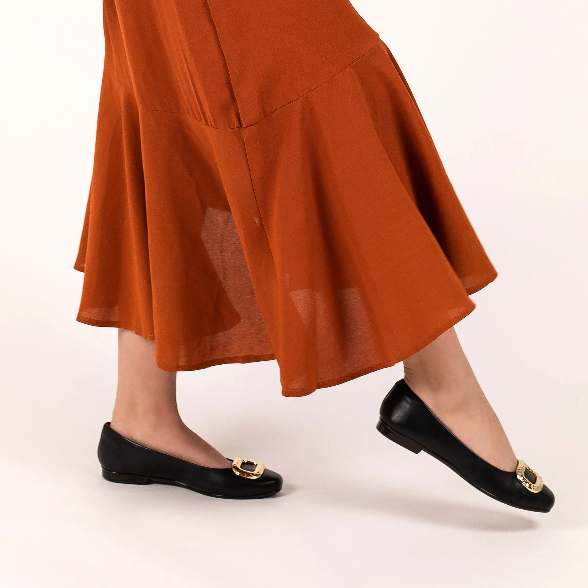 Narcisa Black Ballet Flats