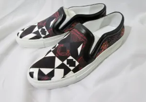NEW Womens GIVENCHY TRAINERS Sneaker Slip On Shoe RED BLACK 36 / 6 NIB