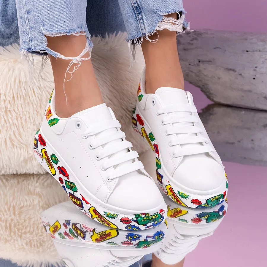 Pantofi sport Jady - White