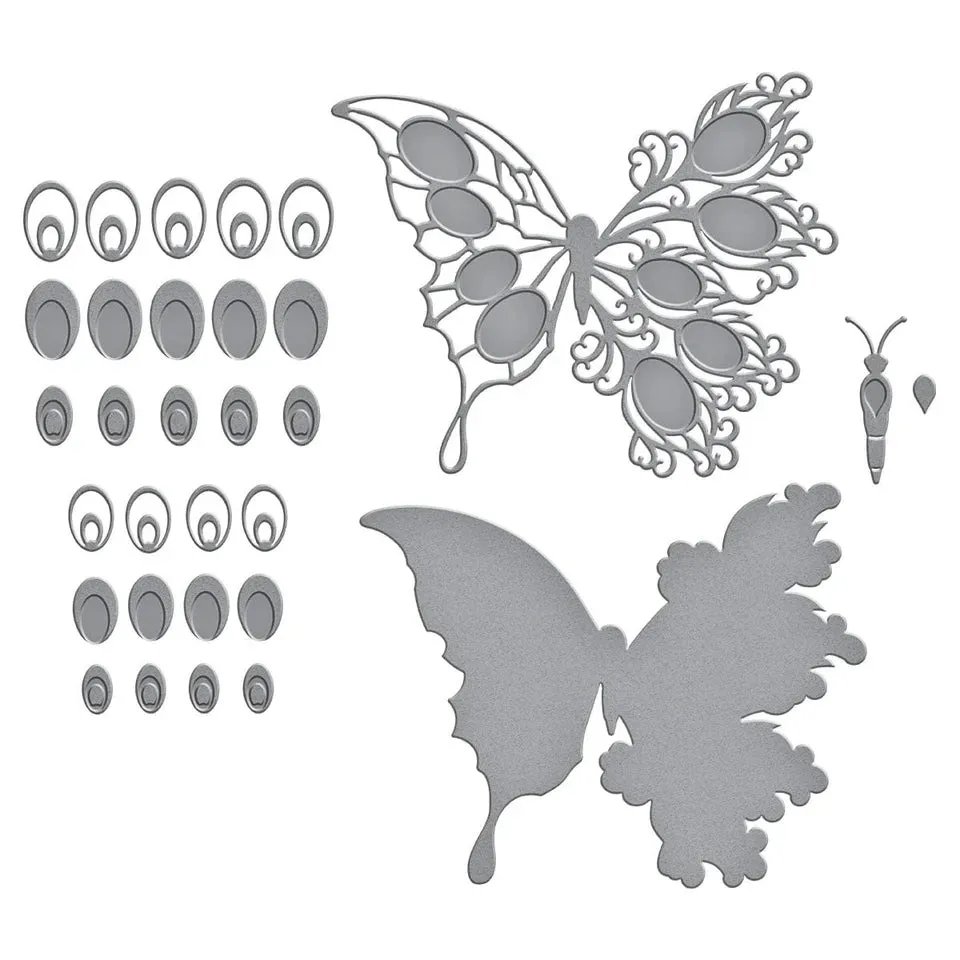 Peacock Butterfly Cutting Dies Spellbinders S6-238