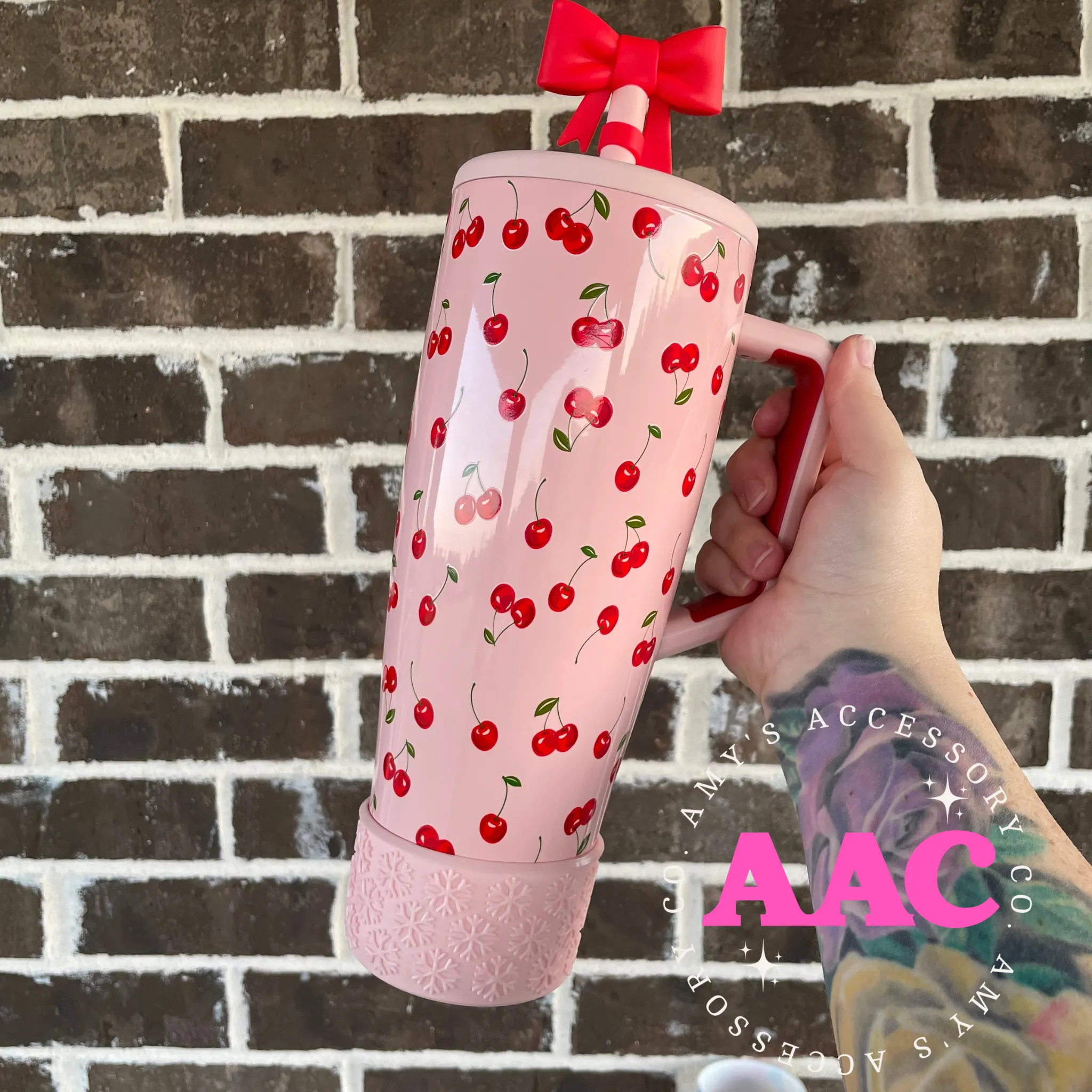 Pink Shimmer Snowflake Boot