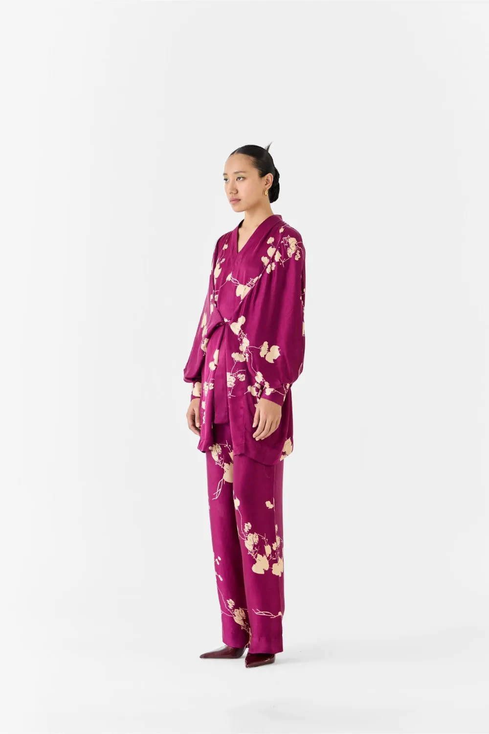 PLUM KIMONO TOP & PANTS CO-ORD