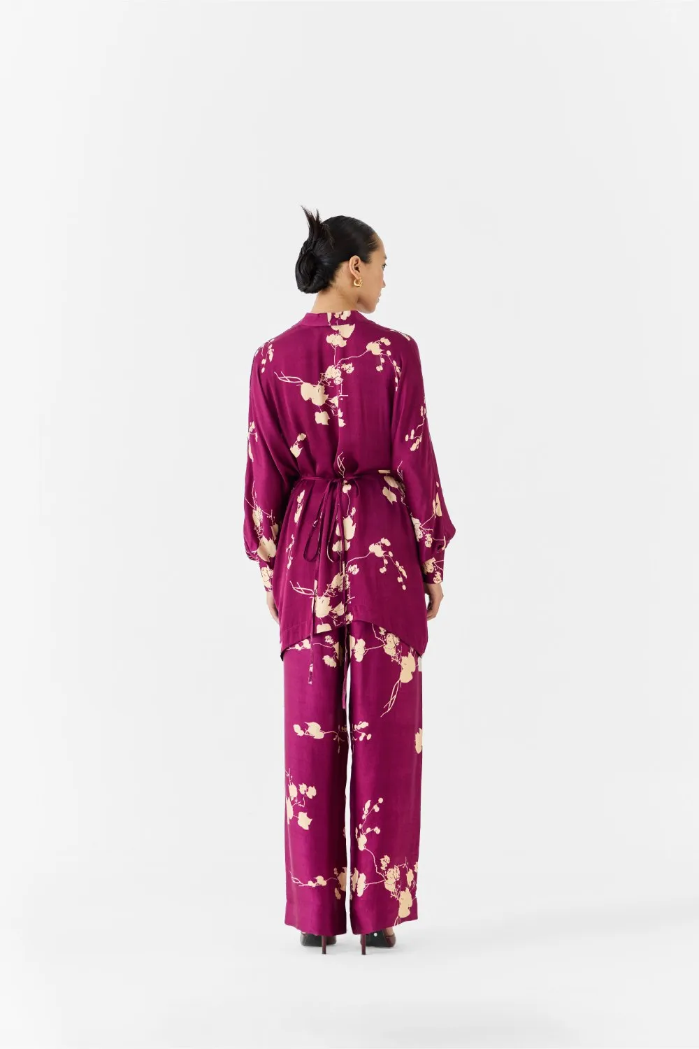 PLUM KIMONO TOP & PANTS CO-ORD