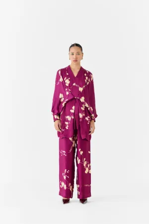 PLUM KIMONO TOP & PANTS CO-ORD