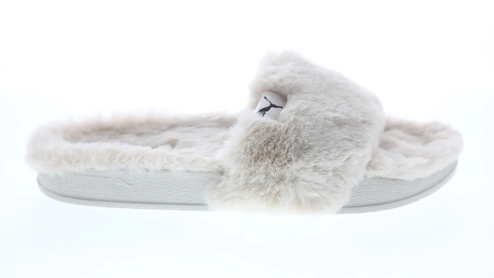 Puma Leadcat YLM Fluff 38306703 Womens Gray Synthetic Slides Sandals Shoes