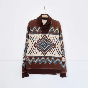 ralph lauren denim & supply western print sweatshirt
