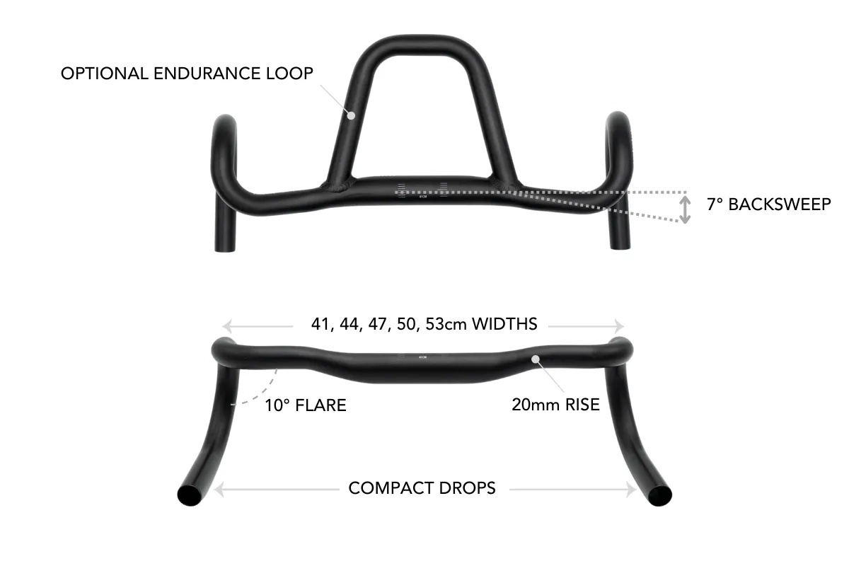 REDSHIFT KITCHEN SINK LOOP LOW-FLARE GRAVEL HANDLEBARS