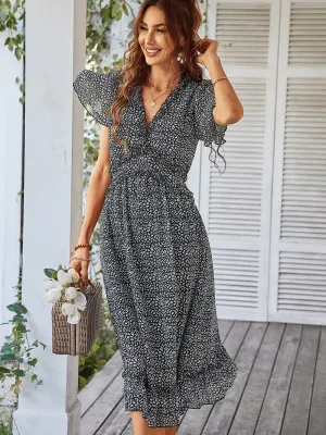 Rosalinda Midi Dress - Black