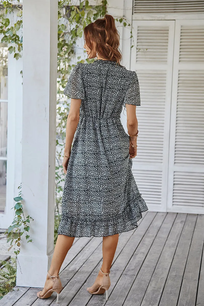 Rosalinda Midi Dress - Black