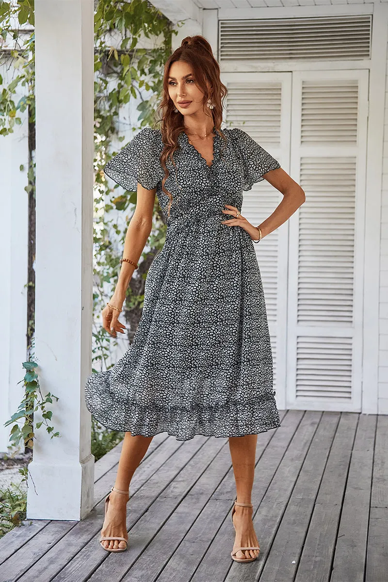 Rosalinda Midi Dress - Black