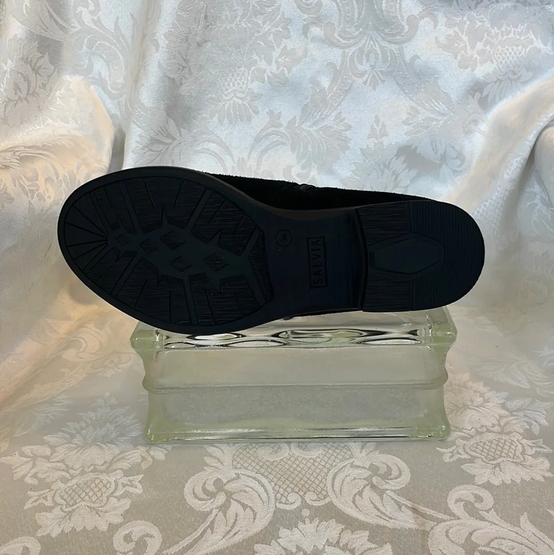SALVIA PACE BLACK SUEDE WATERPROOF