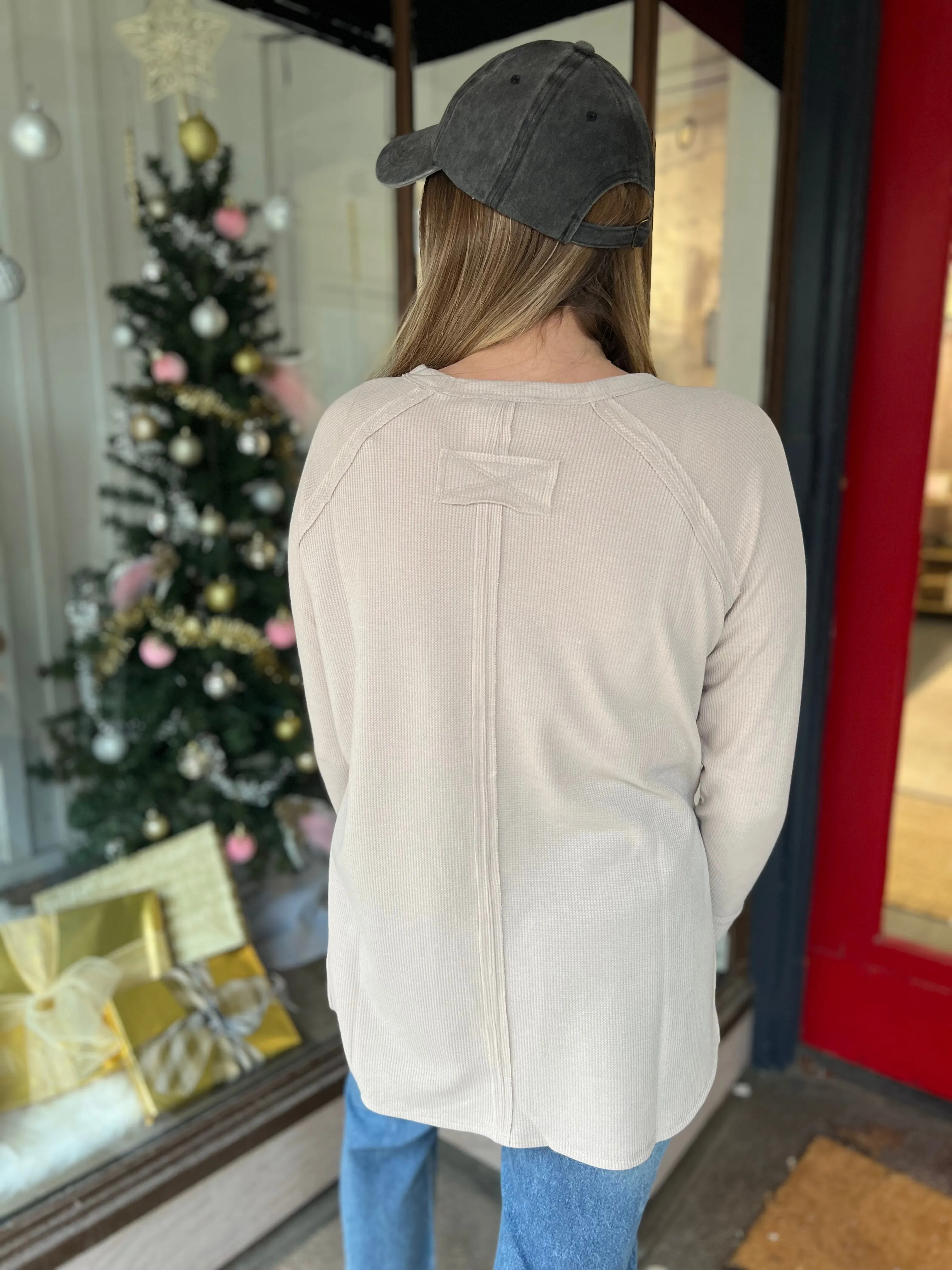 Sand Waffle Long Sleeve