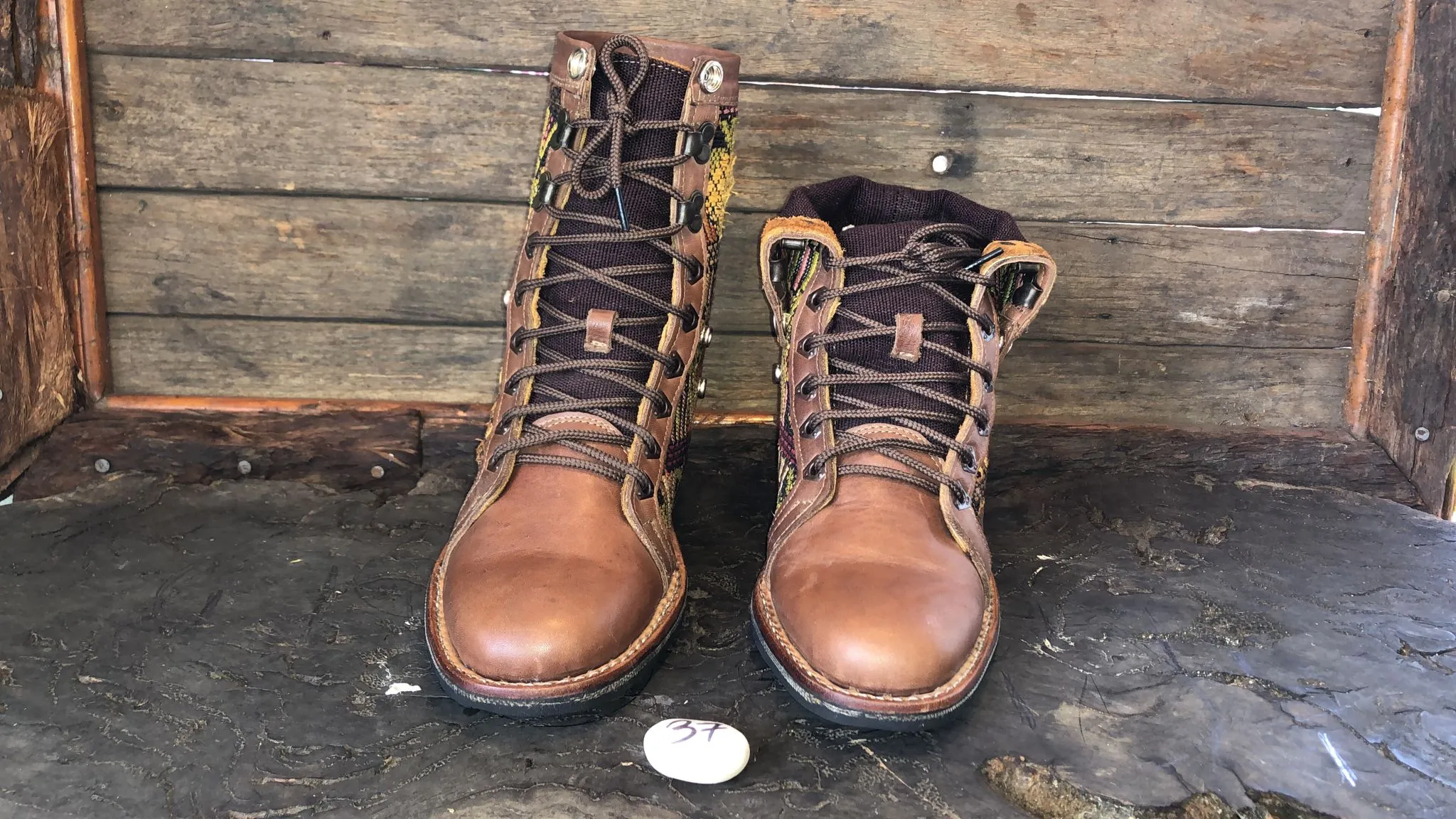 Size 37 Gypsy Boots - Autumn Pineapples