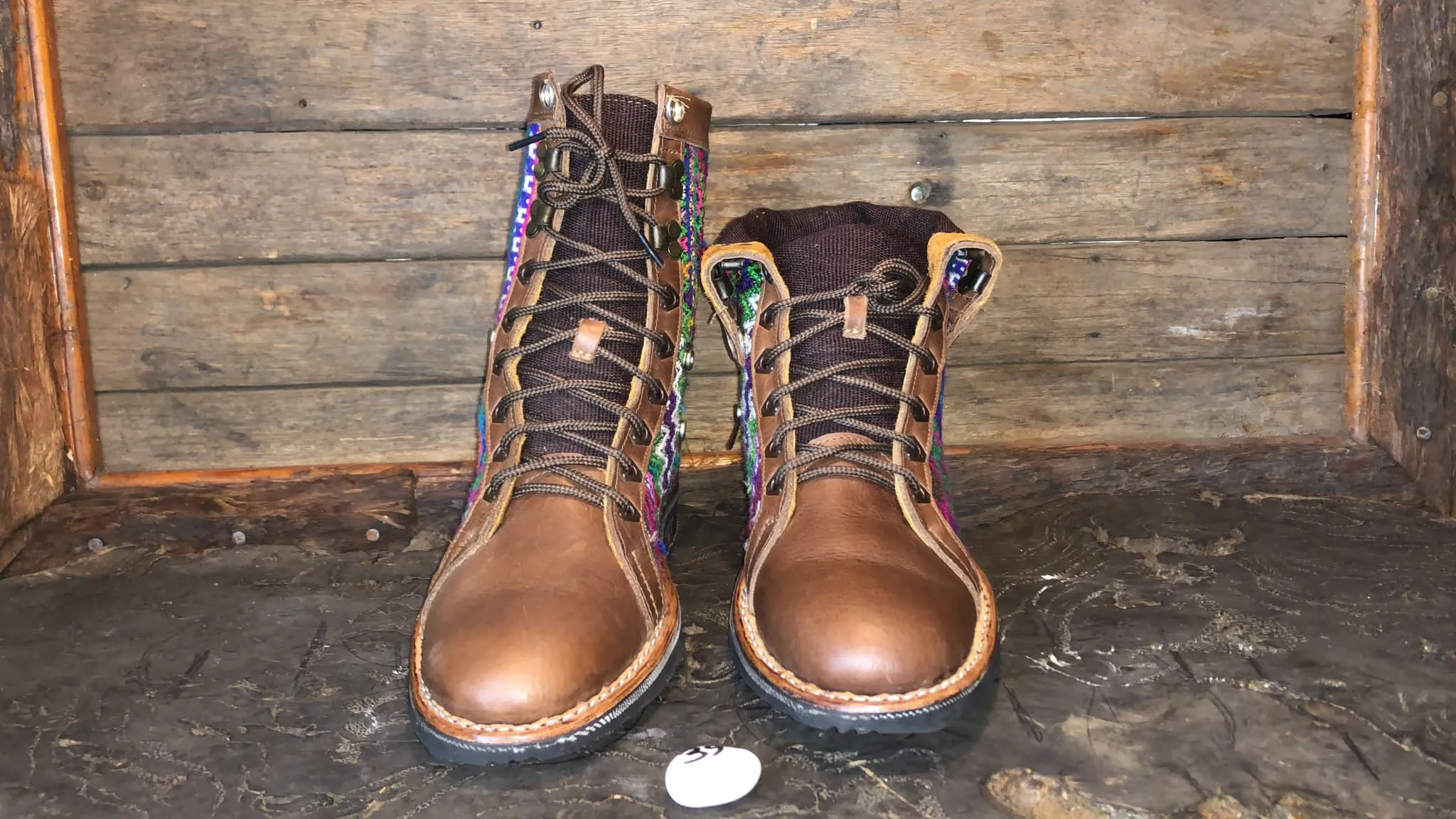 Size 39 Gypsy Boots - Burgundy Diamonds